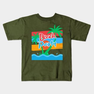 "Beach Party" Design Kids T-Shirt